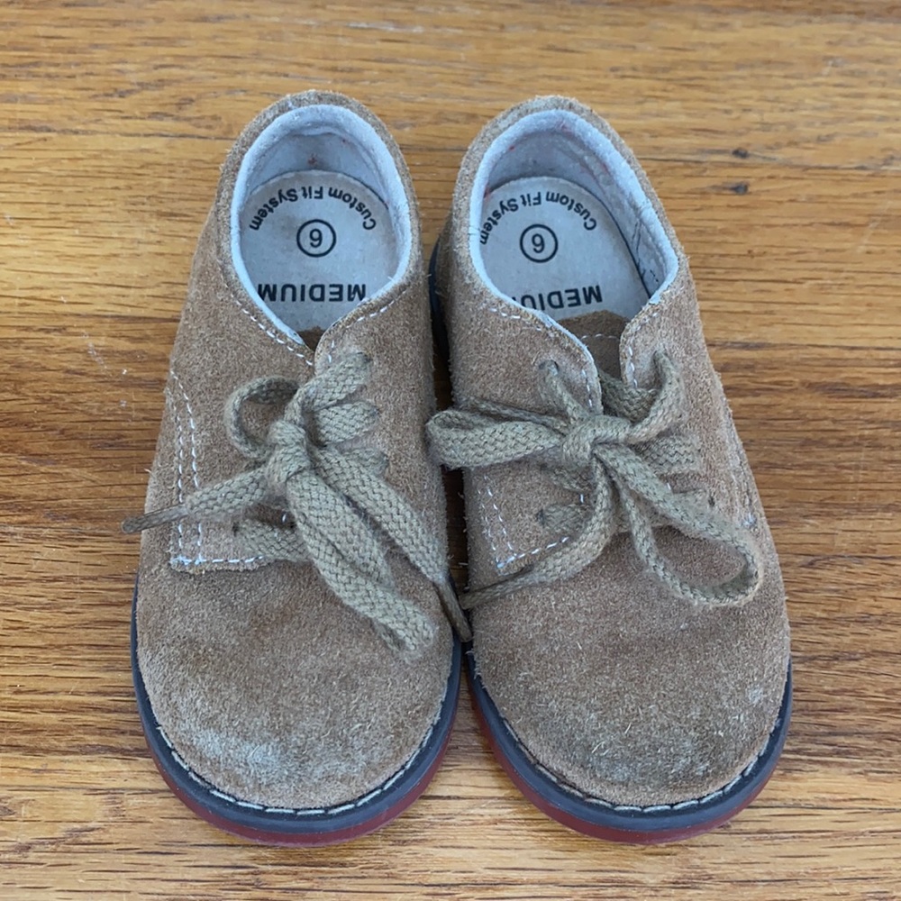 Baby Footmates suede shoes.